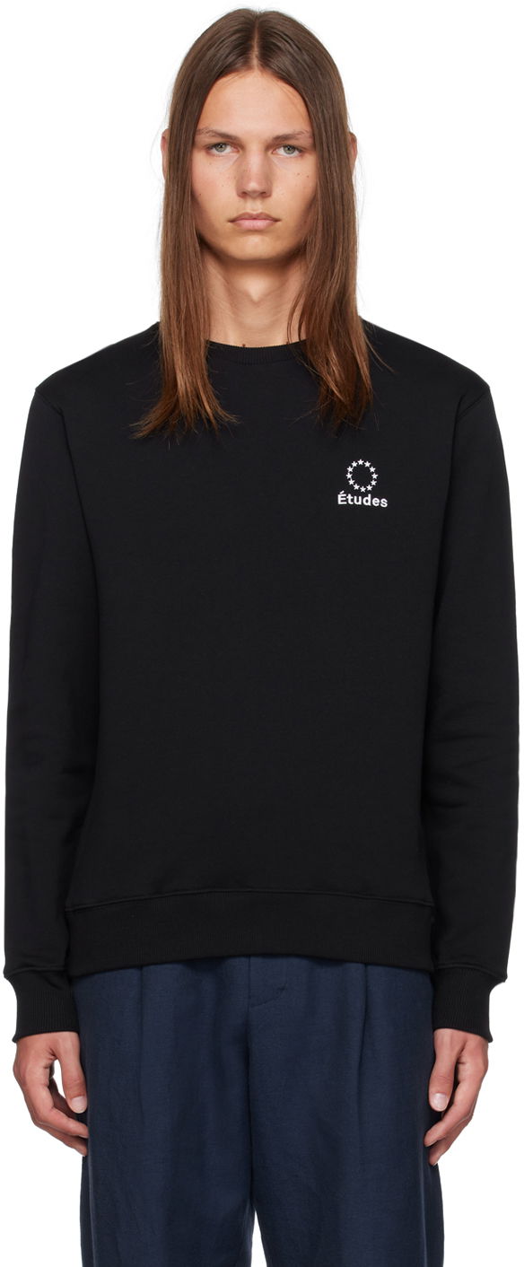 Huppari Études Story Black Sweatshirt Musta | C00ME202A01599