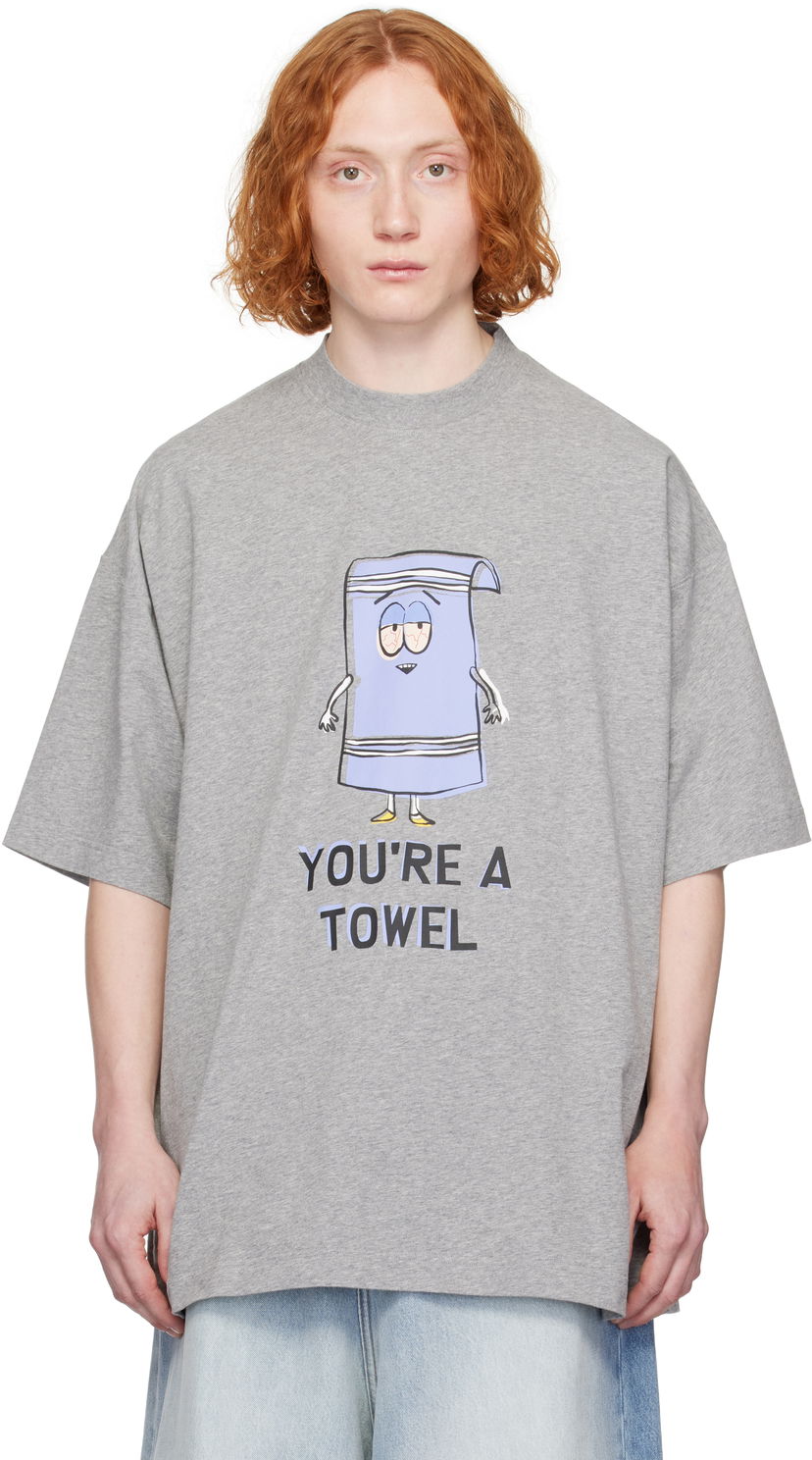 T-paita VETEMENTS Vetements 'You're a Towel' Oversized T-Shirt Harmaa | UA66TR615G