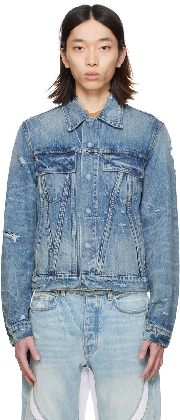 Takki AMIRI 'MA' Denim Jacket Sininen | AMDNTR1001