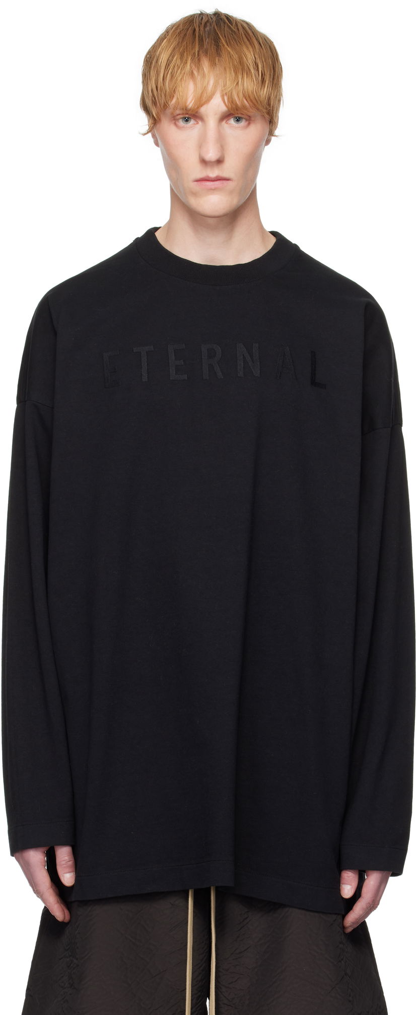 Villapaita Fear of God Fear of God 'Eternal' Long Sleeve T-Shirt Musta | FGE250-5111HWJ