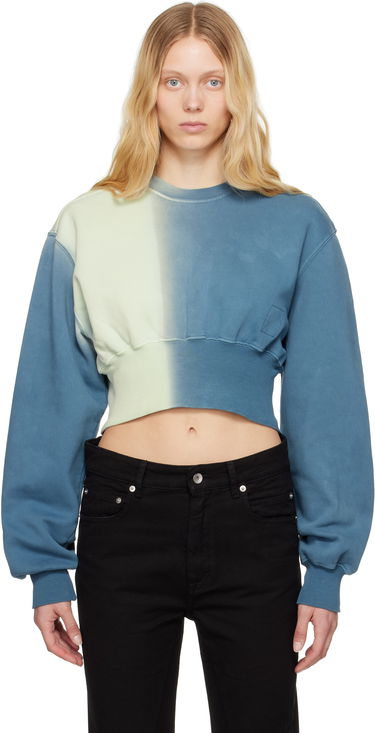 Villapaita Rick Owens Rick Owens DRKSHDW Tatlin Cropped Gradient Sweatshirt Sininen | DS01E3225 FDEG, 0
