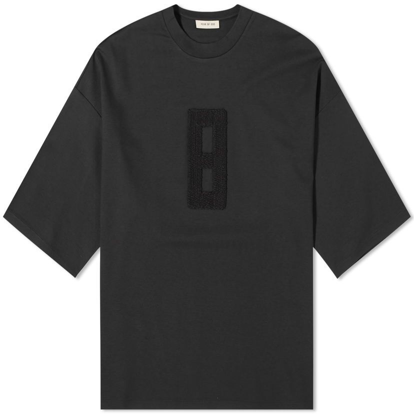 T-paita Fear of God Embroidered 8 Milano T-Shirt Musta | FG850-2052VIS-001