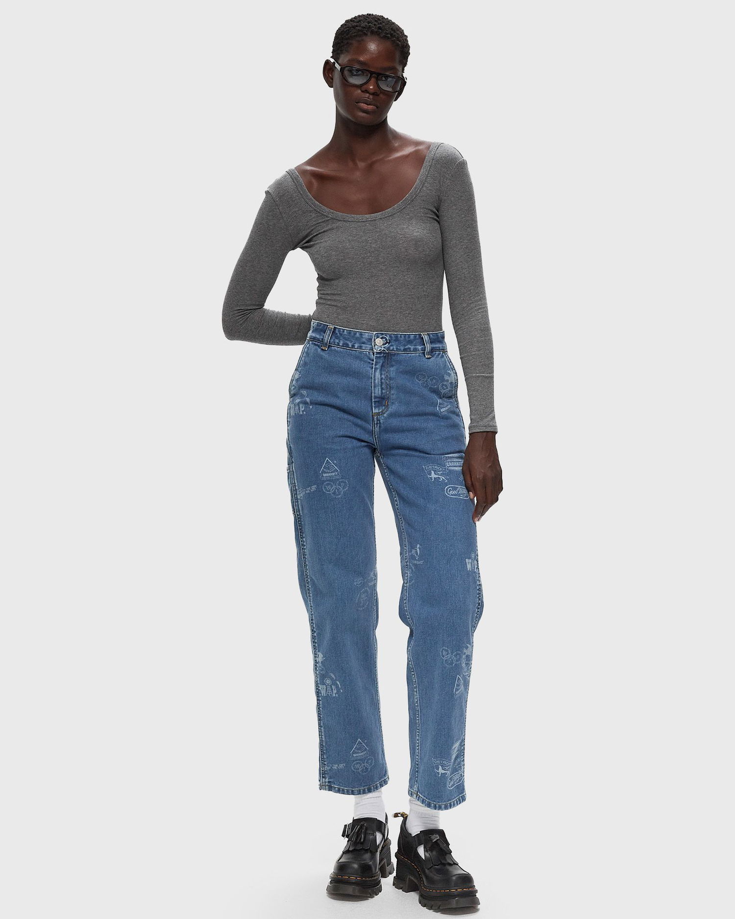 Body Samsoe Samsoe Samsoe Samsoe Sahara Bodysuit S Harmaa | F24100111-MID_GREY_MEL, 1