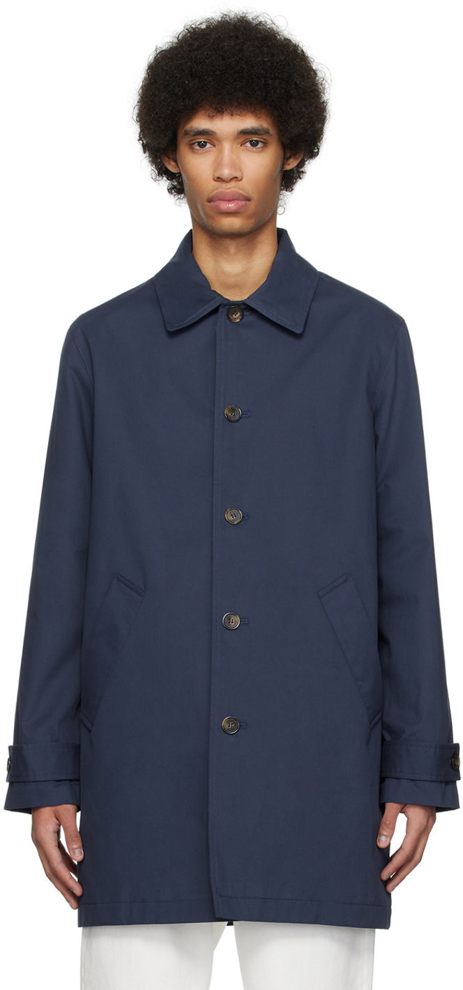 Takit A.P.C. Victor Coat Tummansininen | COGXS-H01420