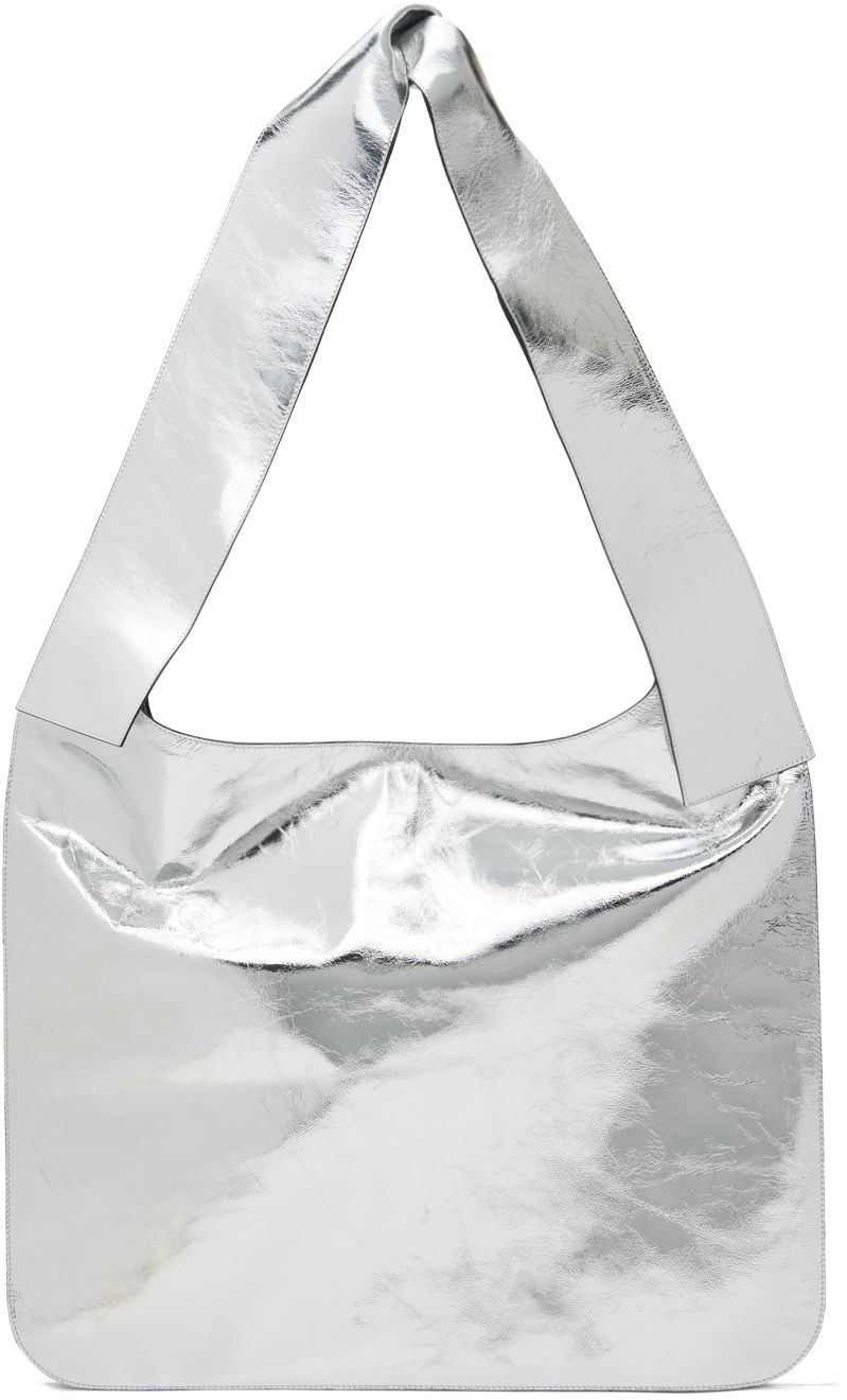 Olkalaukku We11done We11done Knotted Shoulder Bag Metallinen | WD-AB3-22-477-U-SV