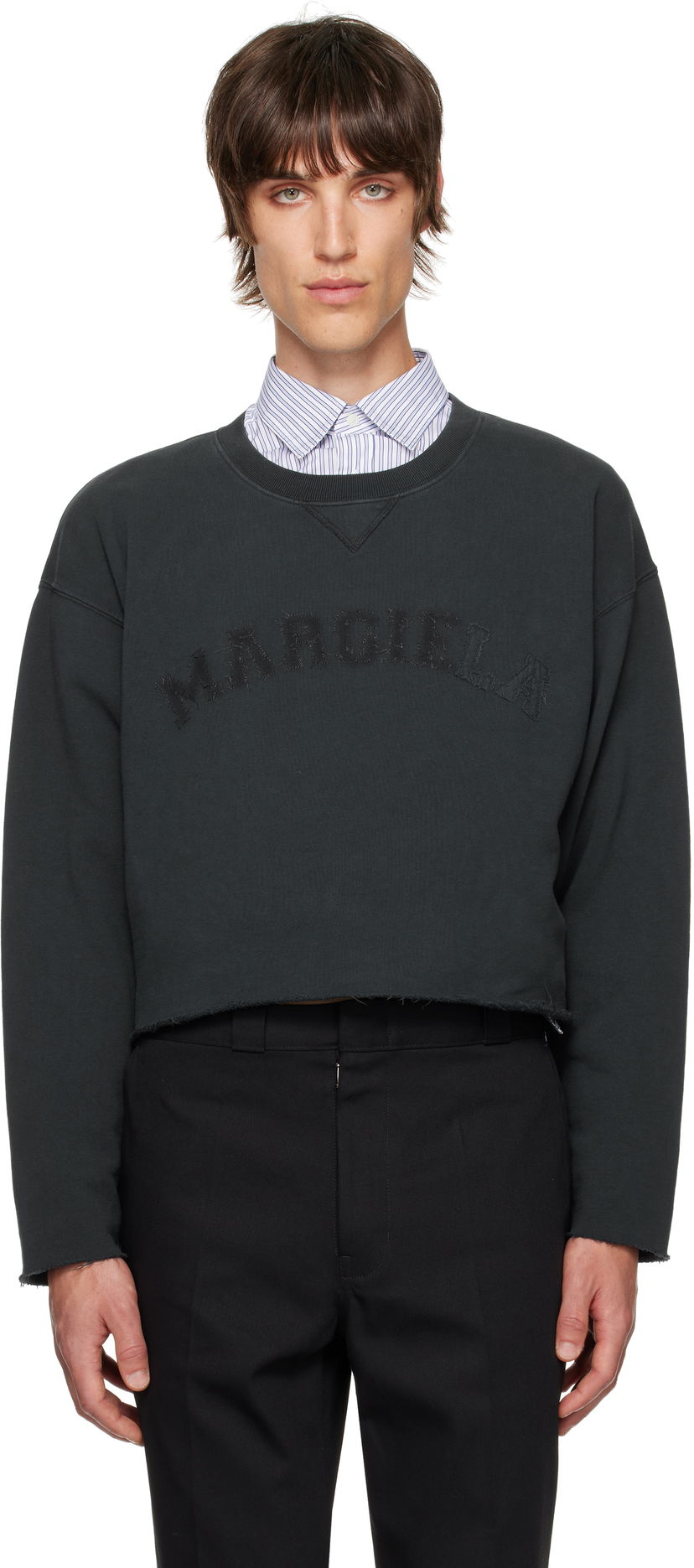 Huppari Maison Margiela Firm Sweatshirt Musta | S51GU0134 S25570