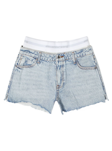 Shortsit Alexander Wang High Rise Logo Short Turkoosi | 4DC1224071-270