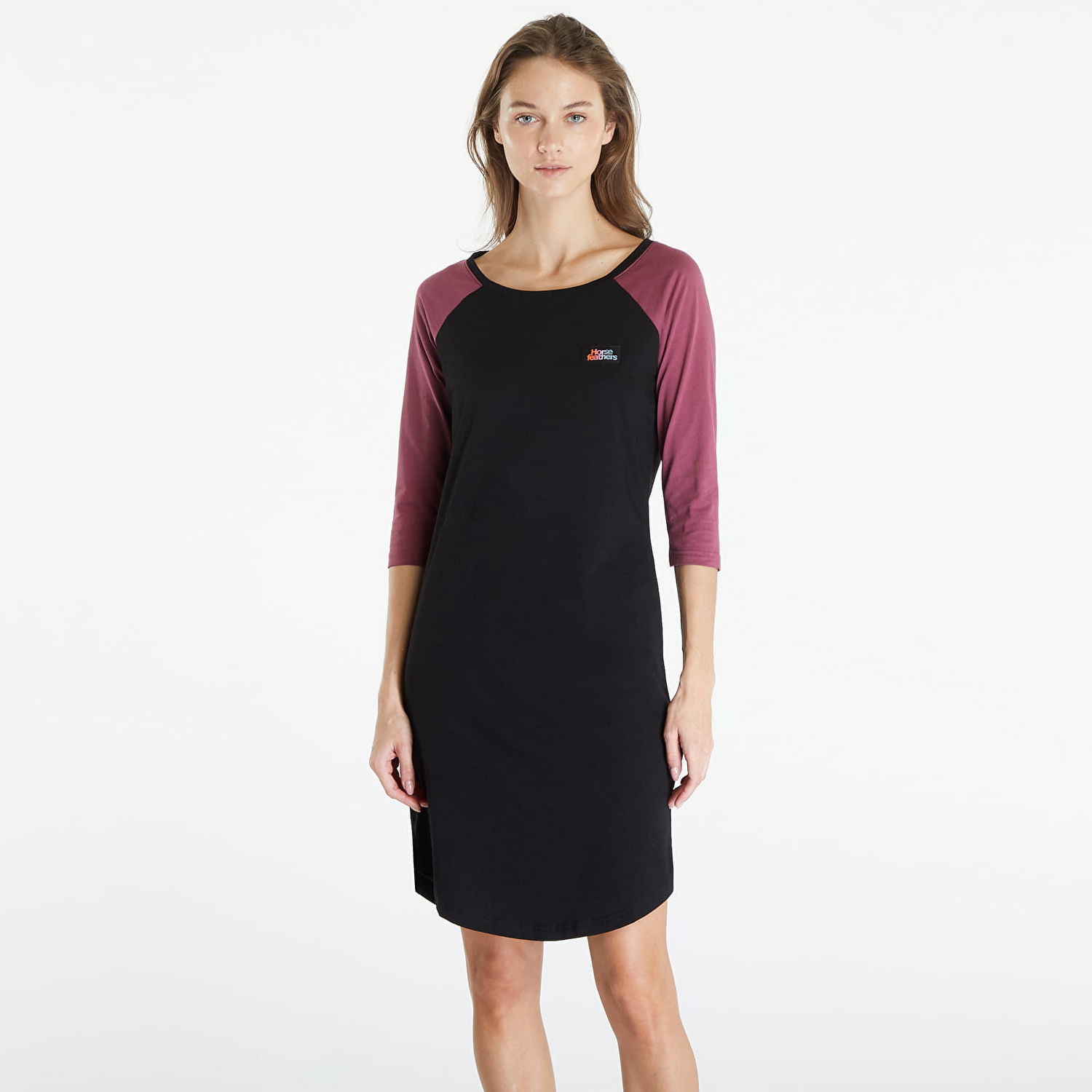 Mekko Horsefeathers Meena Dress Black/ Maroon Musta | SW881D, 0