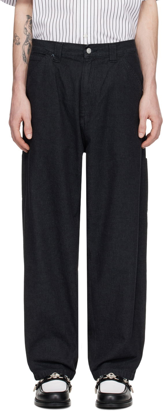 Jeans Carhartt WIP Single Knee Denim Trousers Musta | I033338