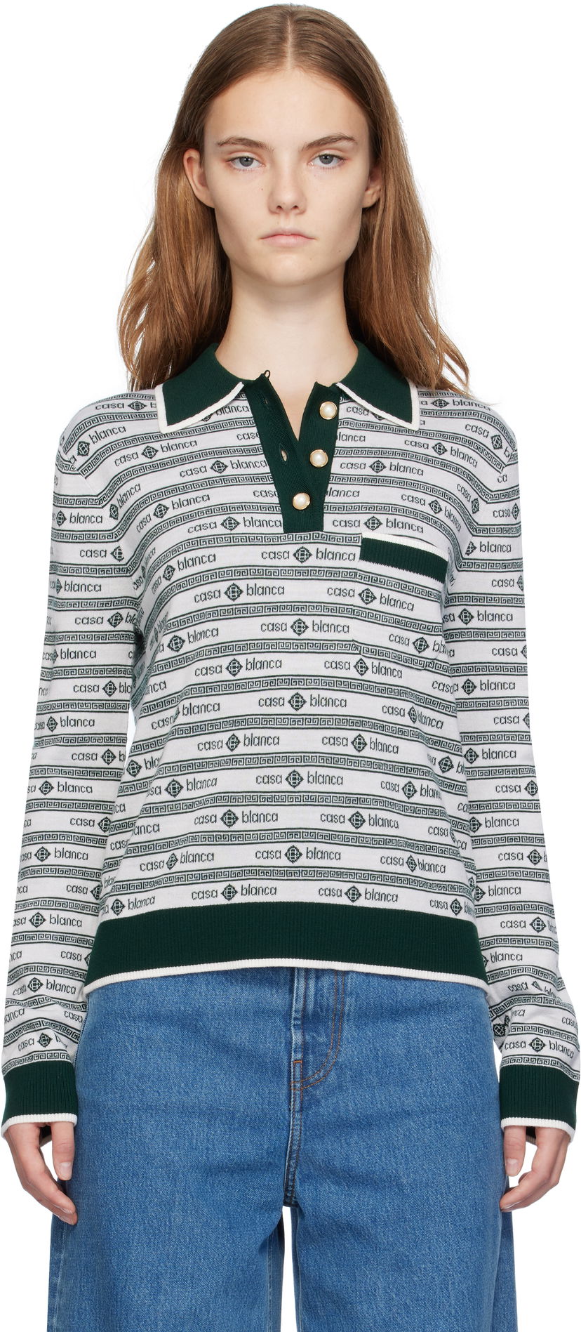 Poolopaita Casablanca Logo Classic Polo Harmaa | WF24-KW-801-01