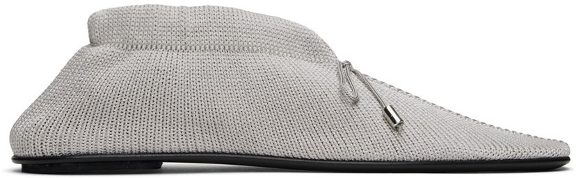 Tennarit ja kengät TOTEME TOTEME 'The Knitted' Ballerina Flats Harmaa | 242-WAS2358-YA0040