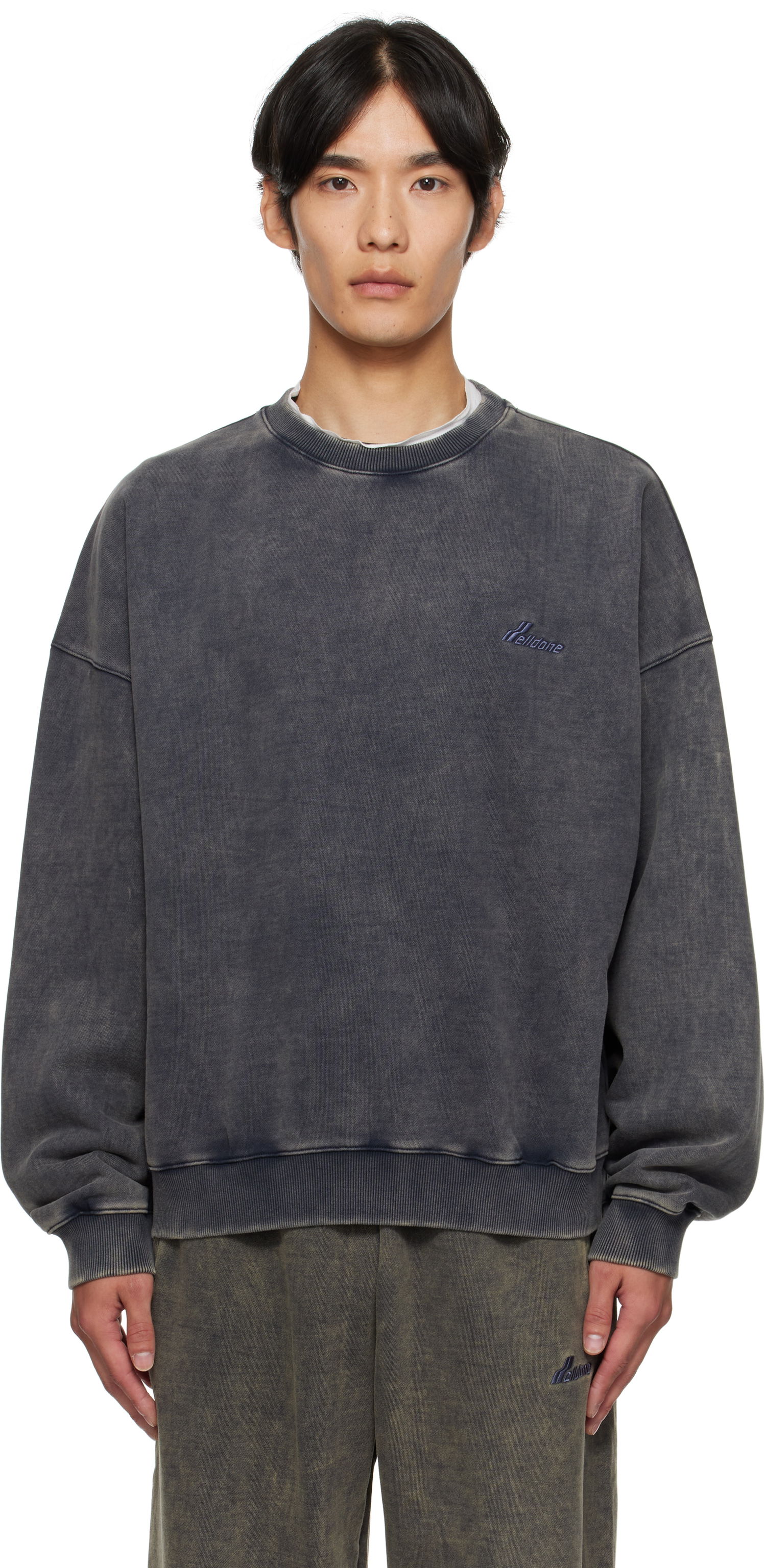 Huppari We11done We11done Bleached Sweatshirt Harmaa | WD-TS2-25-785-U-DN, 0