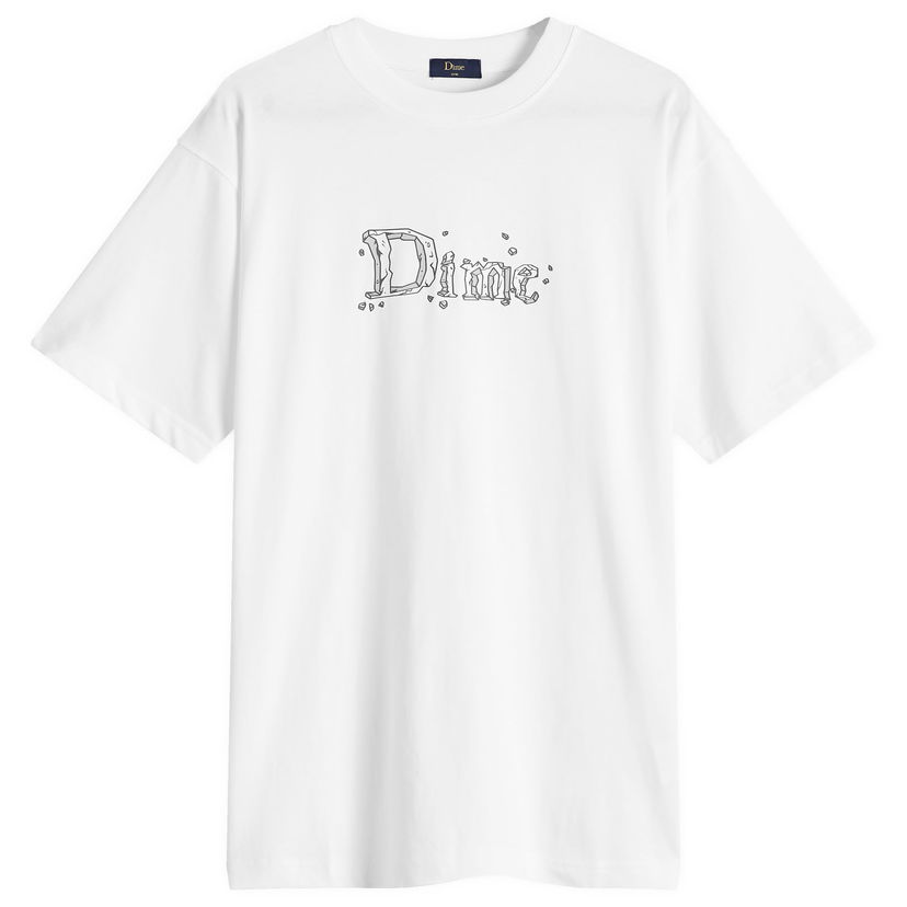 T-paita Dime Classic Stone Logo T-Shirt White Medium Valkoinen | DIMEHO2455WHT