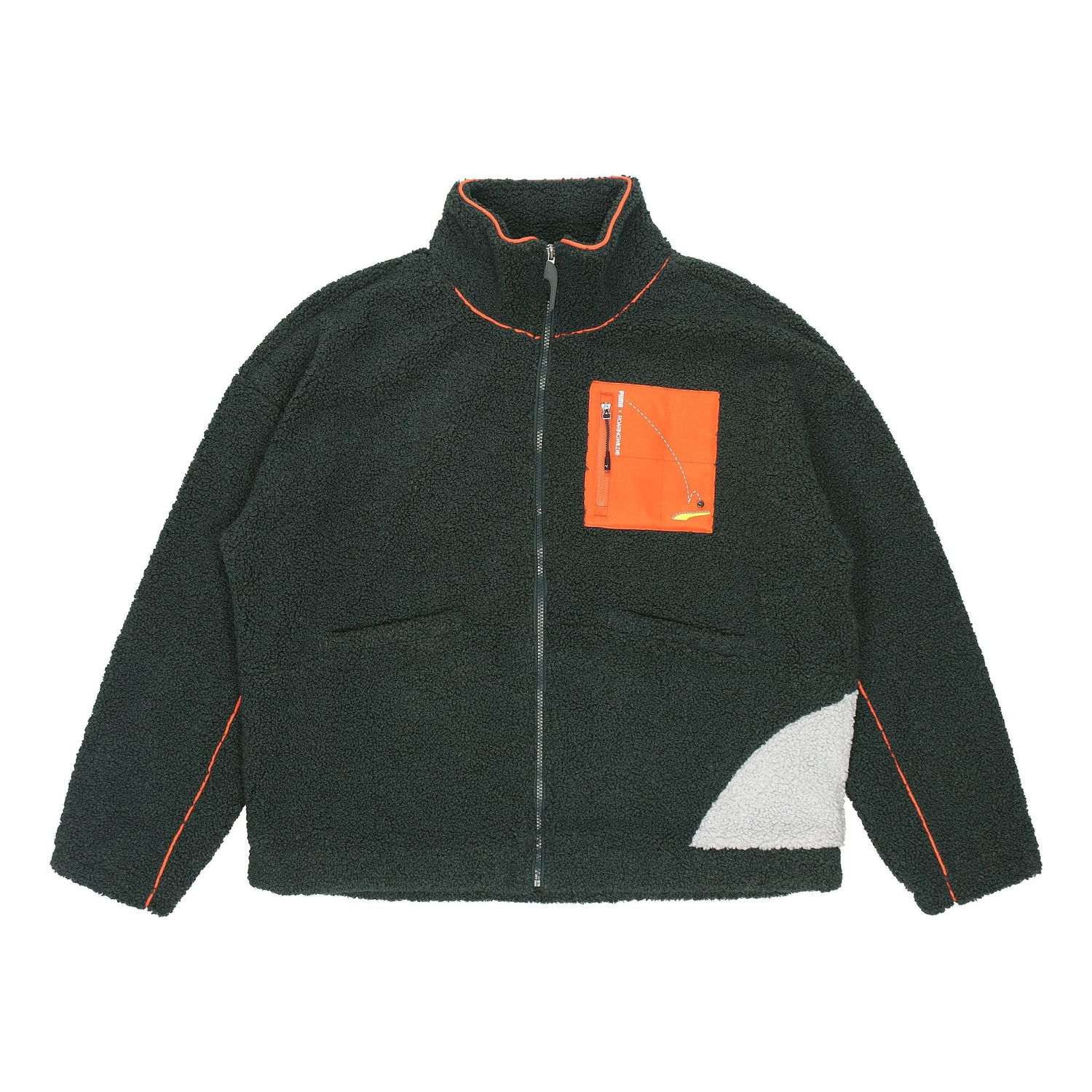 Villapaita Puma PUMA x ROARINGWILD Sherpa Fleece Jacket Vihreä | 532597-80, 0