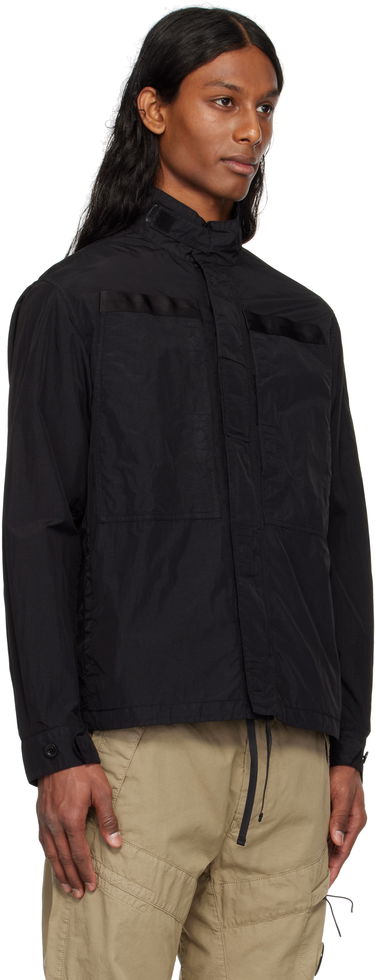 Tuulitakki C.P. Company C.P. Company Flatt Nylon Lens Overshirt Musta | 18CMOS081A-005991G, 1