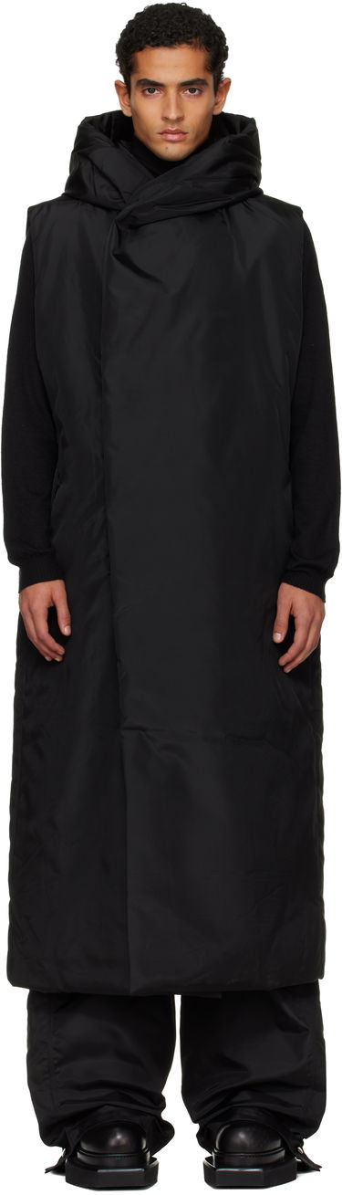 Liivi Rick Owens Rick Owens DRKSHDW Concordians Hooded Vest Musta | DU02E7972 NCV, 0