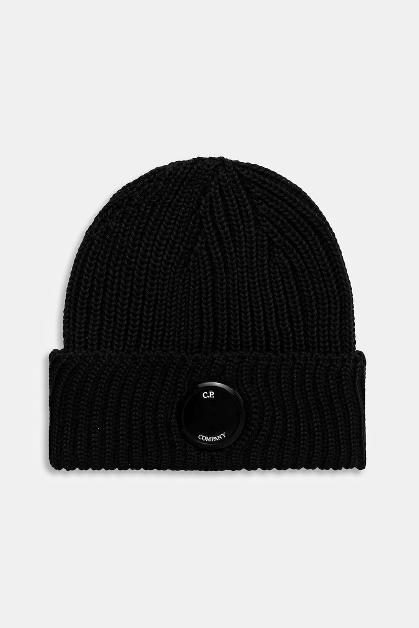 Pipo C.P. Company C.P. Company Wool Beanie Musta | RFCMAC739A005509A