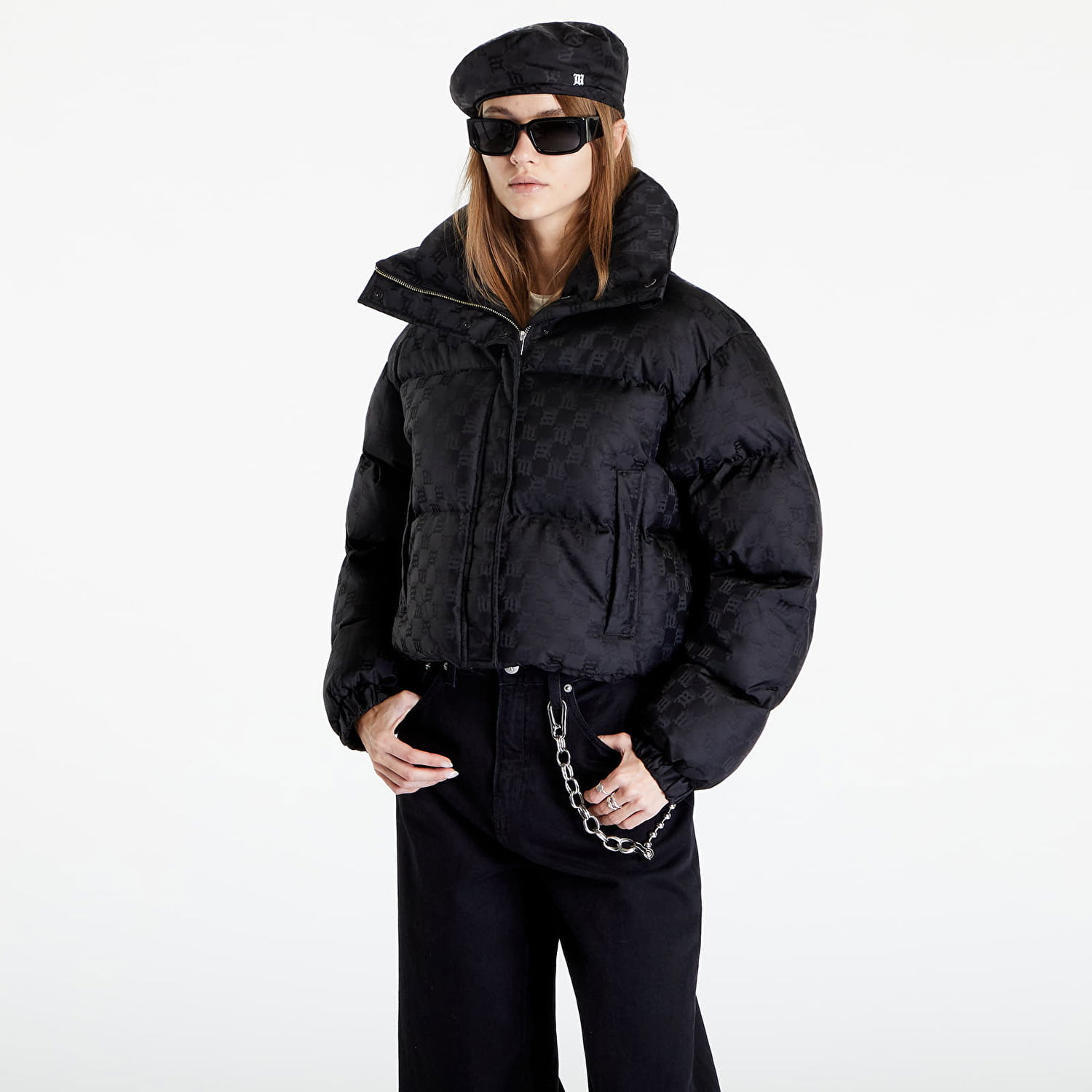 Puffer takki MISBHV Monogram Nylon Puffer Musta | 3121W414, 0