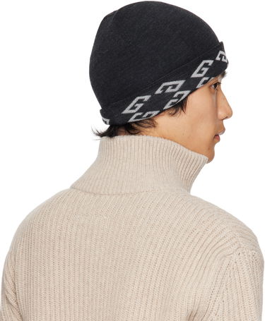 Pipo Givenchy Givenchy 1972 Monogram Reversible Beanie Musta | 710003975001-U7930, 2