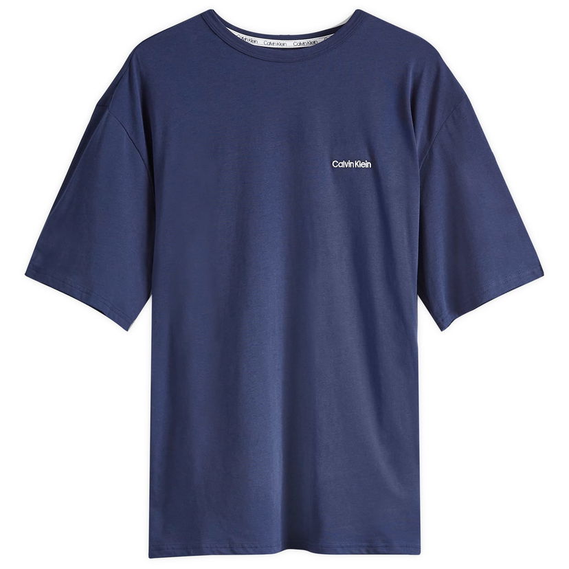 T-paita CALVIN KLEIN Crew Neck Lounge Tummansininen | 000NM2298EVN7