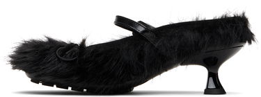 Korut Simone Rocha Simone Rocha Faux Fur Grip Mule Heels Musta | HBG1 1090, 2