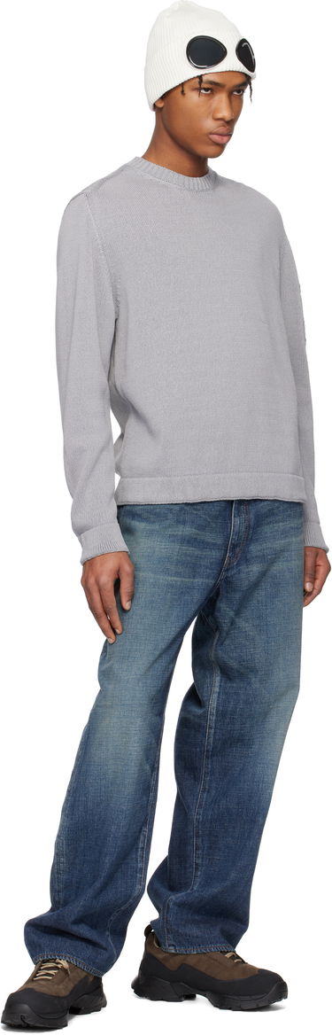 Villapaita C.P. Company C.P. Company Crewneck Lens Knit Sweater Harmaa | 18CMKN077A-110058A, 4
