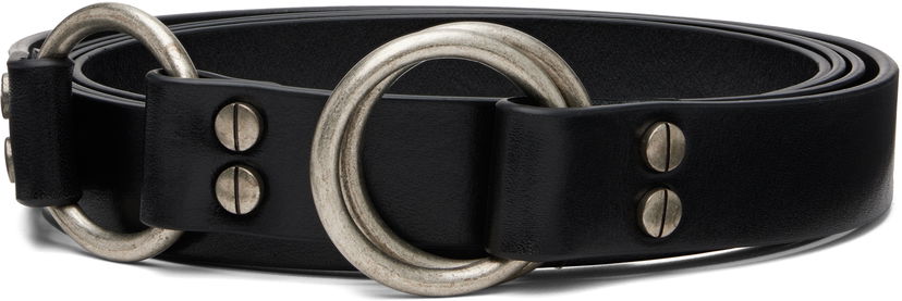 Vyöt Ann Demeulemeester Ann Demeulemeester Marek Leather Belt Musta | B0012950-LT167-099