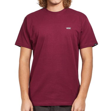 T-paita Vans Left Chest Logo Tee Burgundia | VN0A3CZEBRG1, 2