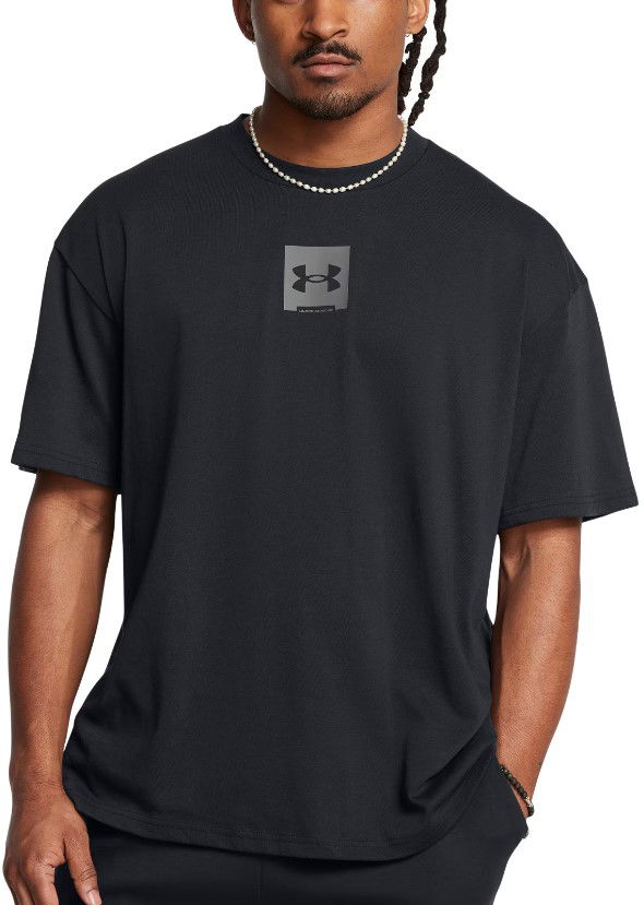T-paita Under Armour Short Sleeve Box Logo T-Shirt Musta | 1386803-001
