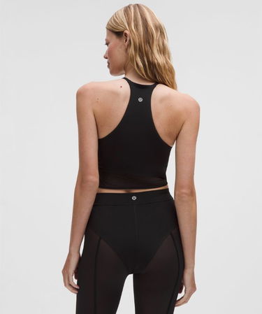 Crop top lululemon High-Neck Nulu Tank Top with Mesh Hem Light Support B/C Cups Musta | prod20002671, 2