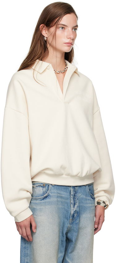 Huppari Fear of God ESSENTIALS Single-Button Polo Valkoinen | 192BT244392F, 1