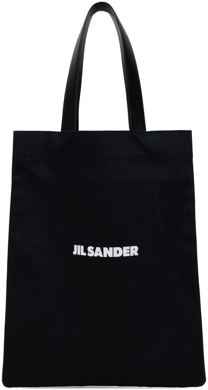Kangaskassi Jil Sander Flat Shopper Medium Tote Bag Musta | J26WC0004_P4863