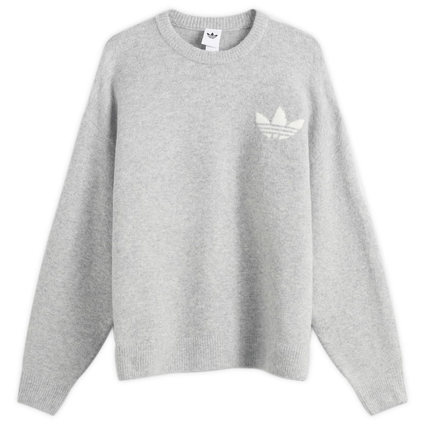 Villapaita adidas Originals Knitted Sweatshirt, Size X-Small Harmaa | KF2341