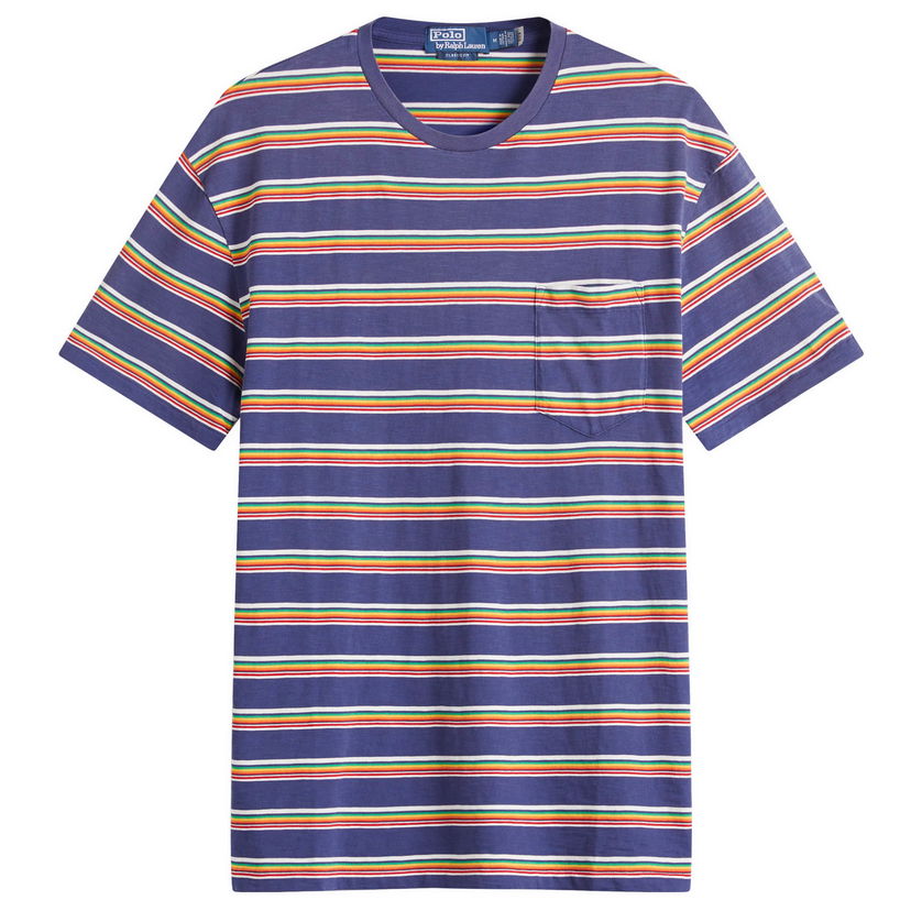 T-paita Polo by Ralph Lauren Ralph Lauren Surf Club Stripe Tee Sininen | 710966446002