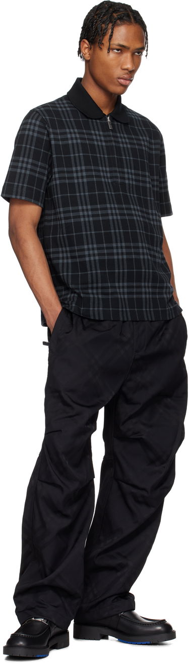 Cargo housut Burberry Burberry Check Nylon Track Pants Musta | 8103963, 3