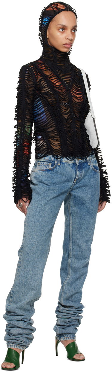 Huppari Jean Paul Gaultier Shayne Oliver Edition 'The Slashed City' Hoodie Top Musta | 24/27-U-SW037-T551-60405030, 4