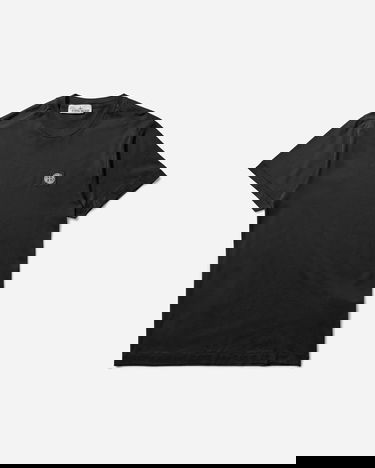 T-paita Stone Island Garment Dyed Logo Tee Musta | K2S15-2100027-S0013 V0029, 1