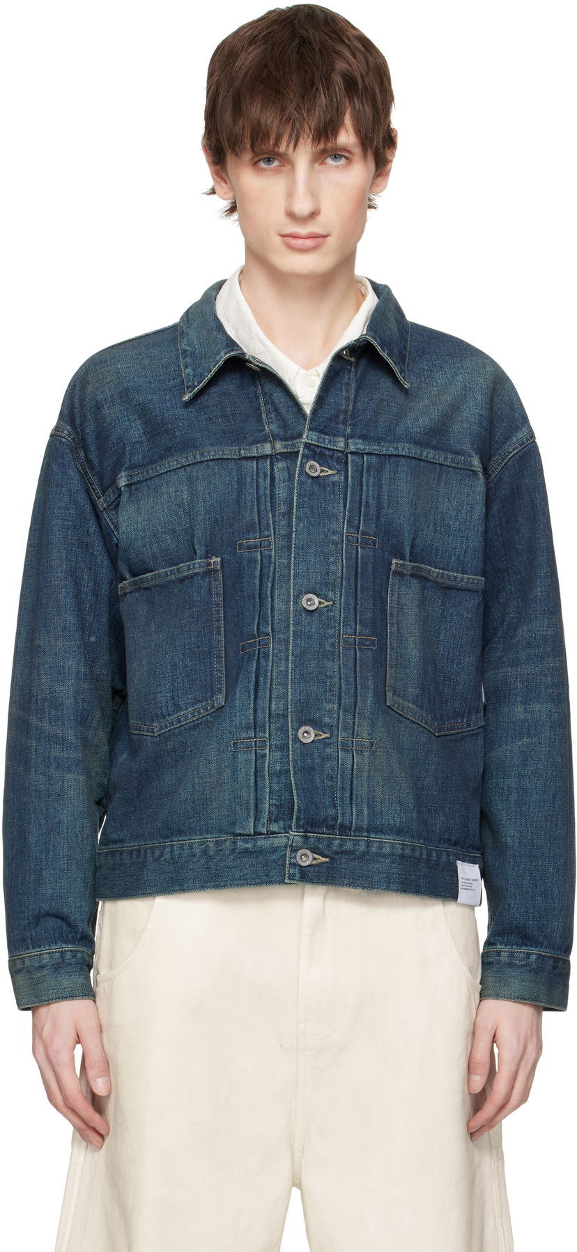 Takki Neighborhood Neighborhood Washed Type-2 Denim Jacket Sininen | 251XBNH-JKM02
