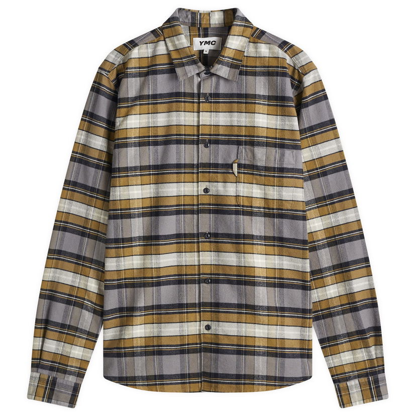 Paita YMC Curtis Check Shirt Keltainen | P2XMB-90