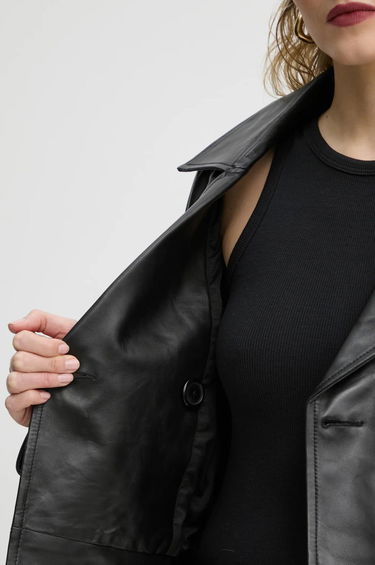 Trenssitakki STAND STUDIO Stand Studio Bloom Cropped Leather Jacket Musta | 66387.7010, 6