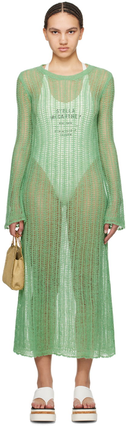 Mekko Stella McCartney Maxi Knit Dress Vihreä | 6K07013S2472