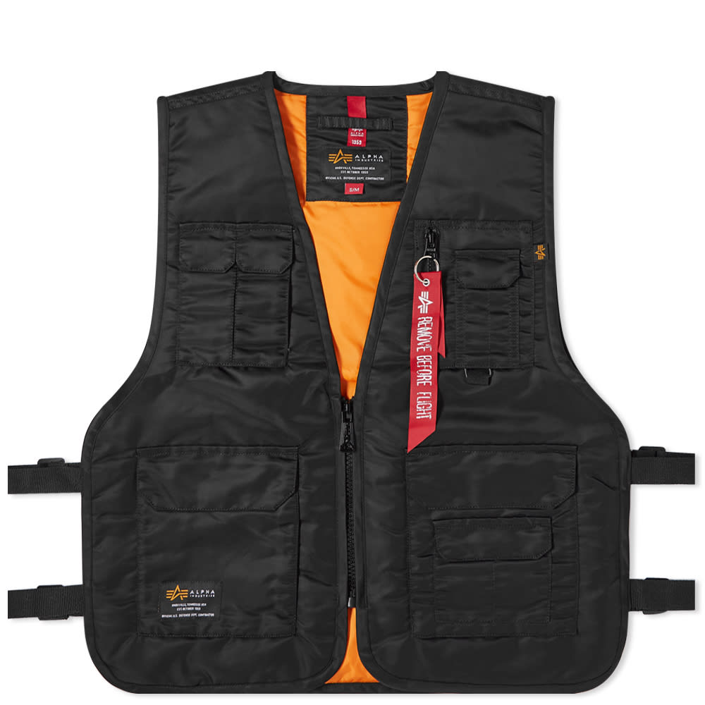 Liivi Alpha Industries Utility Vest Musta | 118114-03, 0