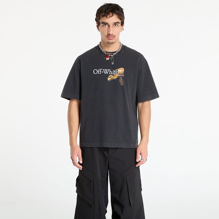T-paita Off-White Off-White Cupid Arrow Skate Short Sleeve T-Shirt Musta | OMAA120F25JER00V1301
