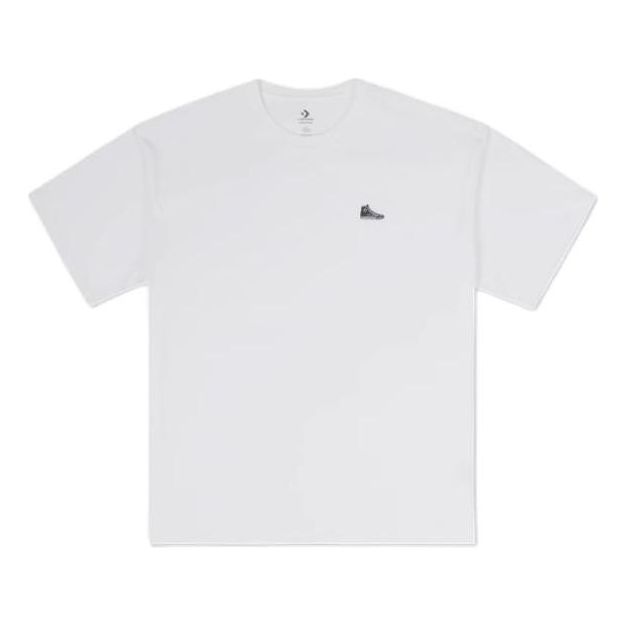 T-paita Converse Loose Sneaker Patch T-Shirt Valkoinen | 10027239-A01