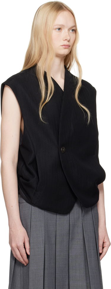 Liivi ADER ERROR ADER error Pinstripe Wrap Vest Musta | BO01SSVE0101BK, 4