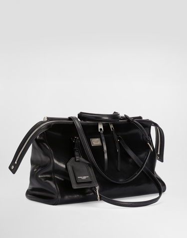 Olkalaukku Dolce & Gabbana Dolce & Gabbana Vittoria Leather Shoulder and Crossbody Bag Musta | BB7845AW11880999, 3