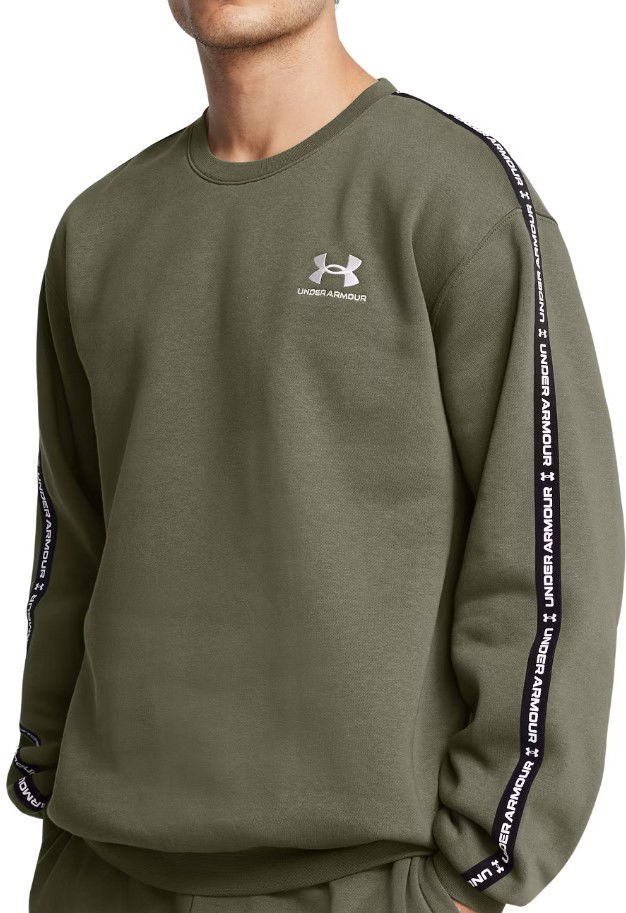 Huppari Under Armour Under Armour Icon Fleece Taping Crew Sweatshirt Vihreä | 1389357-390