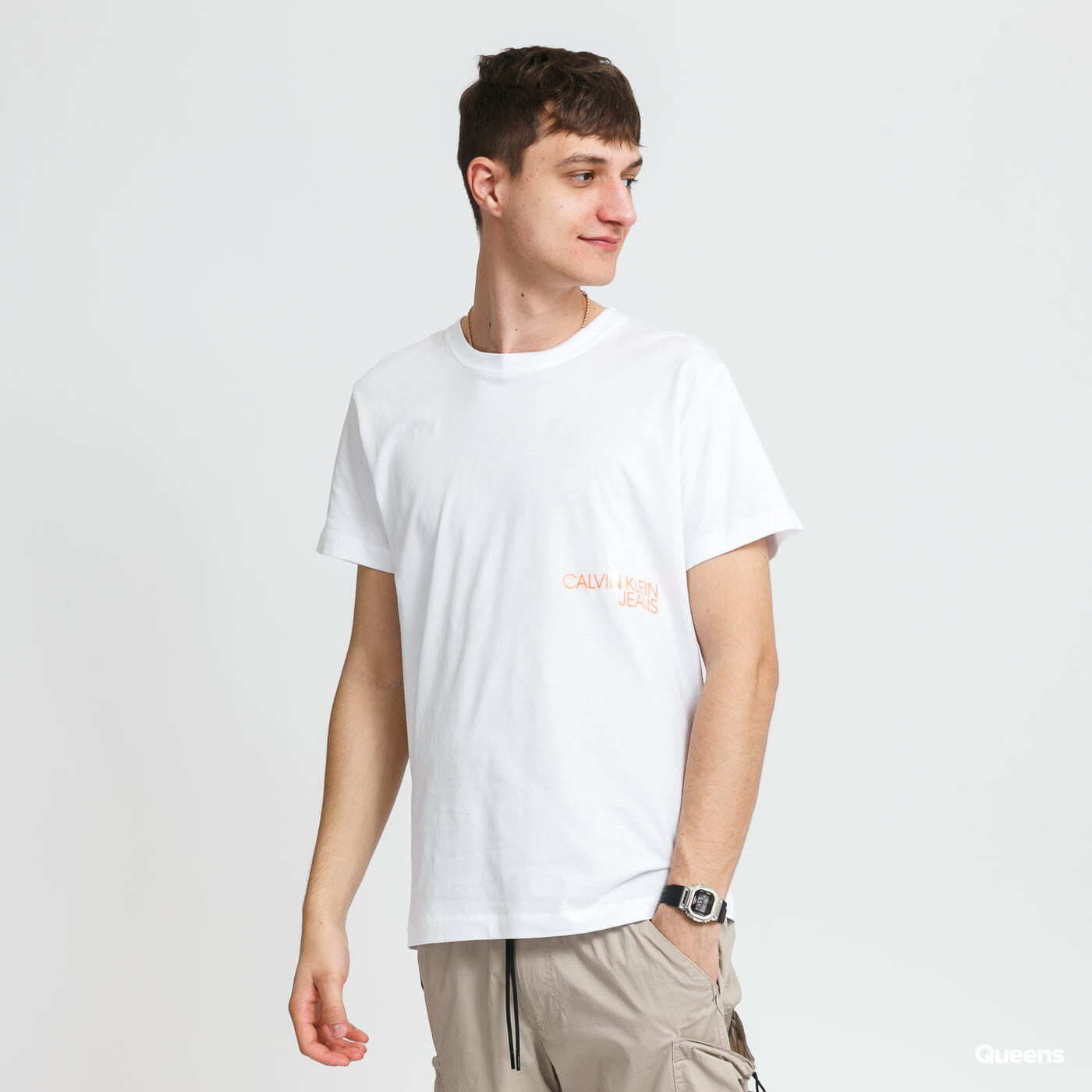 T-paita CALVIN KLEIN Monogram Clear Valkoinen | J30J317507 YAF, 0