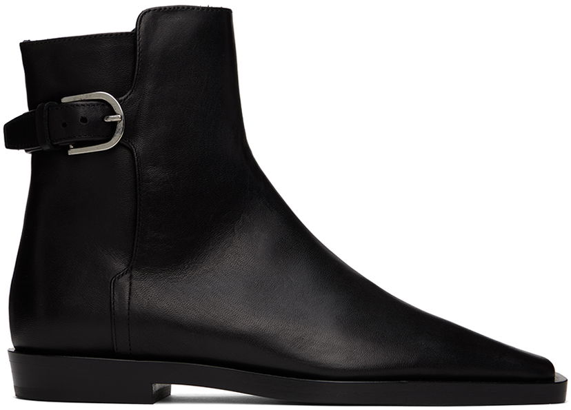 Tennarit ja kengät TOTEME 'The Belted' Ankle Boots Musta | 241-WAS1006-LE0035