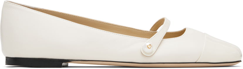 Tennarit ja kengät Jimmy Choo Jimmy Choo Elisa Ballerina Flats Valkoinen | ELISA FLAT